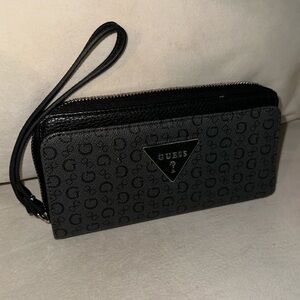 Black Guess Wristlet